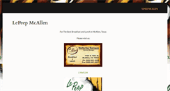 Desktop Screenshot of lepeepmcallen.com