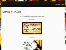 Tablet Screenshot of lepeepmcallen.com